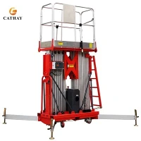 Elevador de liga de alumínio de mastro duplo